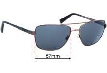 Sunglass Fix Replacement Lenses for Nautica N5117S - 57mm Wide