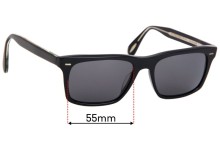 Sunglass Fix Replacement Lenses for Oliver Peoples Brodsky OV5322SU - 55mm Wide
