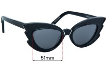 Sunglass Fix Replacement Lenses for Pared  Stargazers - 51mm Wide