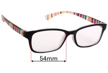 Sunglass Fix Replacement Lenses for Paul Smith JD330 - 54mm Wide