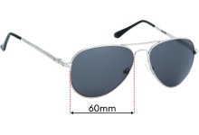 Sunglass Fix Replacement Lenses for Polar 664 - 60mm Wide