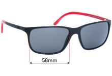 Sunglass Fix Replacement Lenses for Polo Polo PH 4092 - 58mm Wide