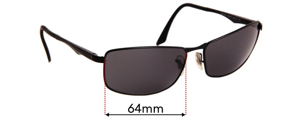 Ray Ban RB3498 64mm Replacement Lenses