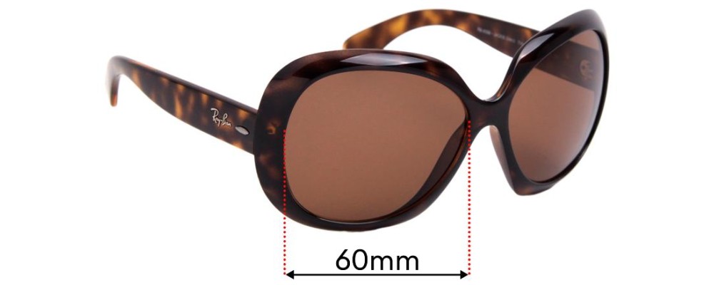 Ray Ban RB4098 Jackie Ohh II 60mm Replacement Lenses