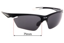 Sunglass Fix Replacement Lenses for Rudy Project Stratofly  - 71mm Wide