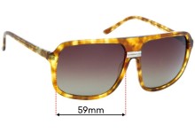 Sunglass Fix Replacement Lenses for Sabre Die Hippy  - 59mm Wide