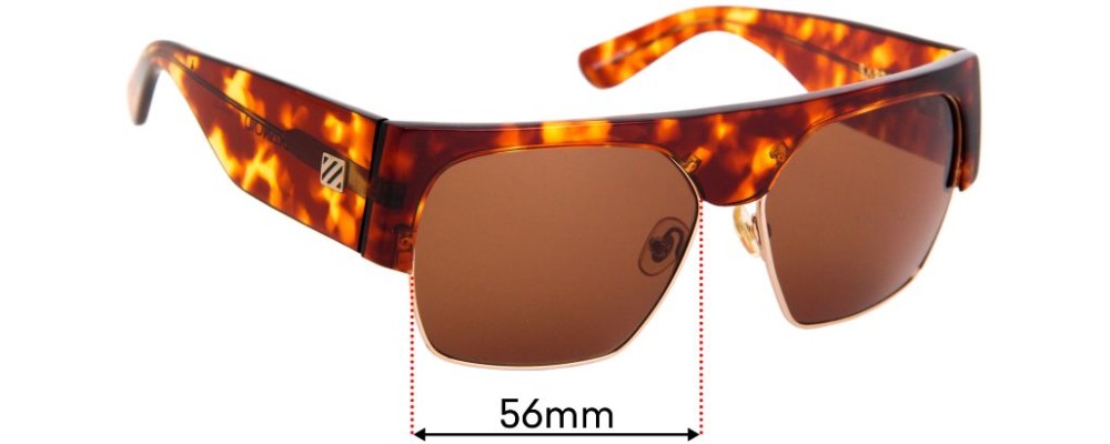 Sunglass Fix Replacement Lenses for Sabre Dr. Paranoid - 56mm Wide