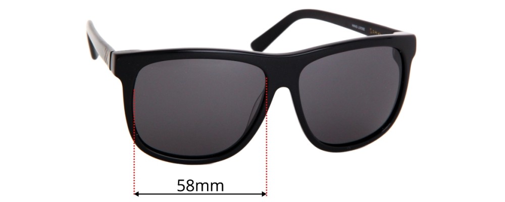Sunglass Fix Replacement Lenses for Sabre Pool Side - 58mm Wide