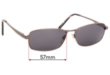 Sunglass Fix Replacement Lenses for Specsavers Sun Rx 114 - 57mm Wide
