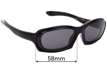 Sunglass Fix Replacement Lenses for Specsavers Sun Rx 120 - 58mm Wide