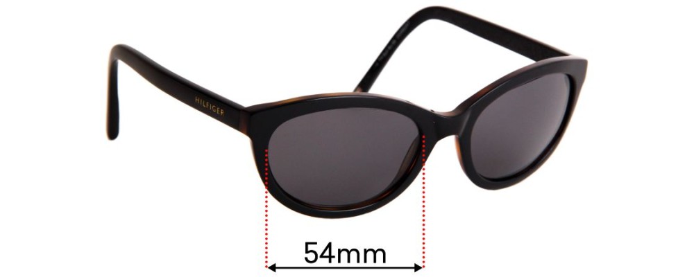 Sunglass Fix Replacement Lenses for Tommy Hilfiger TH Sun RX 06 - 54mm Wide