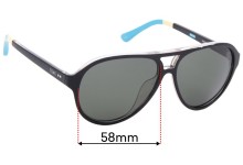 Sunglass Fix Replacement Lenses for Toms  Marco S008 - 58mm Wide