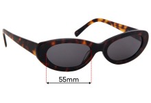 Sunglass Fix Replacement Lenses for Vehla Willow - 55mm Wide