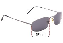 Sunglass Fix Replacement Lenses for Zeiss 1821 - 57mm Wide
