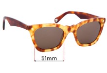 Sunglass Fix Replacement Lenses for Lucy Folk Journeyman  - 51mm Wide